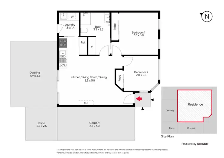 Floorplan of Homely flat listing, 3/15 Edgar Street, Kingsville VIC 3012