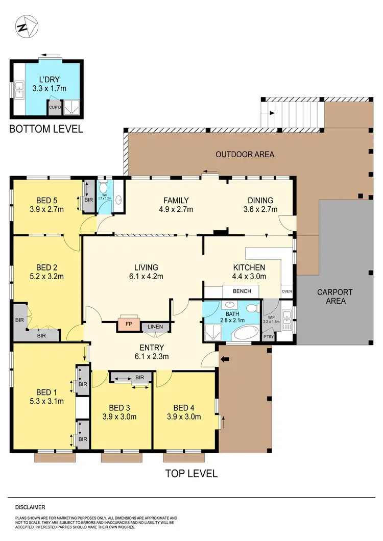 Floorplan of Homely house listing, 1 Borsa Crescent, Hepburn Springs VIC 3461