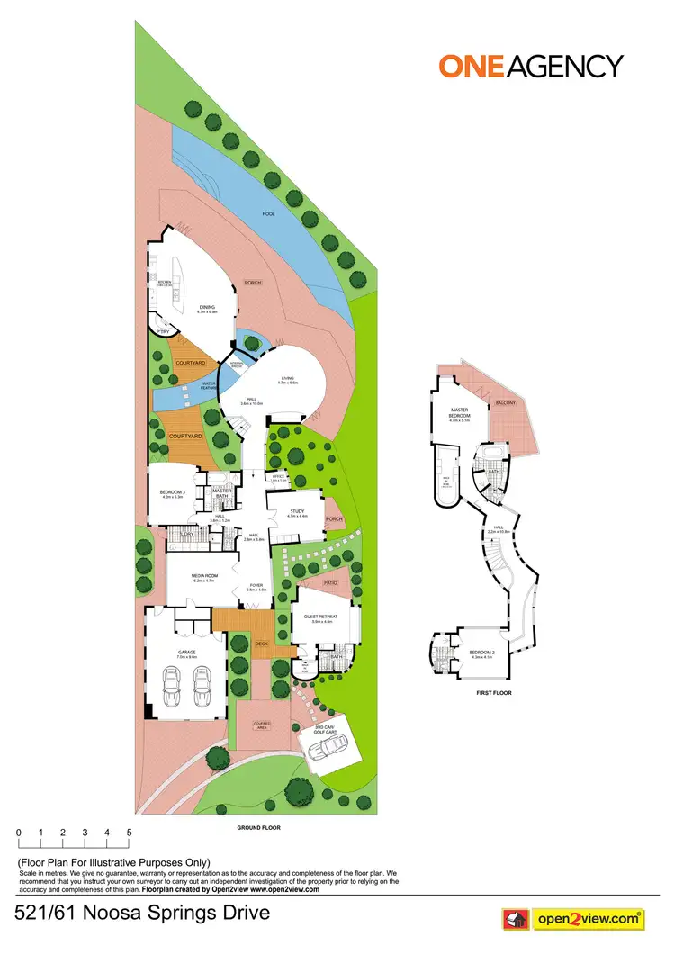 Floorplan of Homely house listing, 521/61 Noosa Springs Drive, Noosa Heads QLD 4567