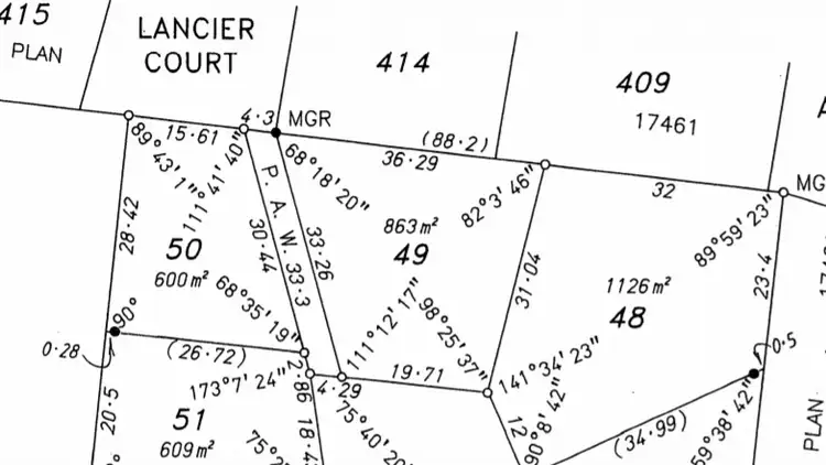 Floorplan of Homely land listing, 14 Chaudiere View, Australind WA 6233