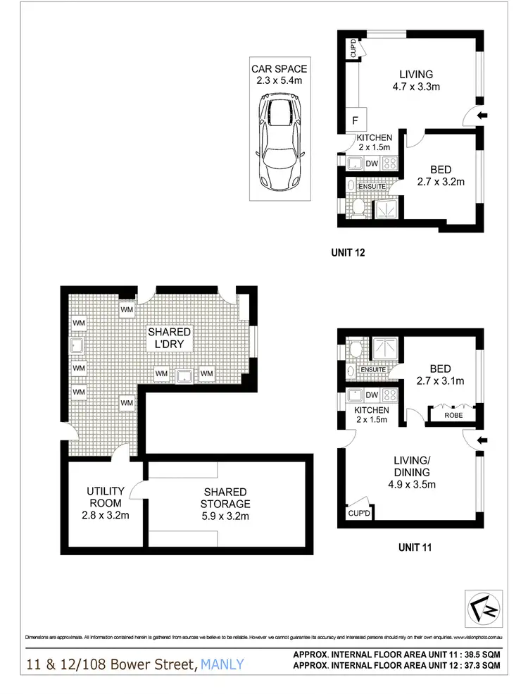 Floorplan of Homely apartment listing, 12/108 Bower Street, Manly NSW 2095