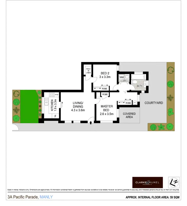 Floorplan of Homely house listing, 3A Pacific Parade, Manly NSW 2095