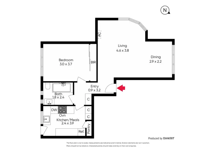 Floorplan of Homely apartment listing, 4/3 Woonsocket Court, St Kilda VIC 3182