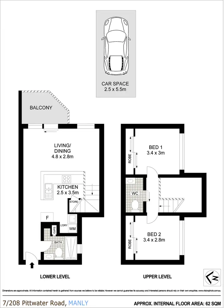 Floorplan of Homely apartment listing, 7/208 Pittwater Road, Manly NSW 2095