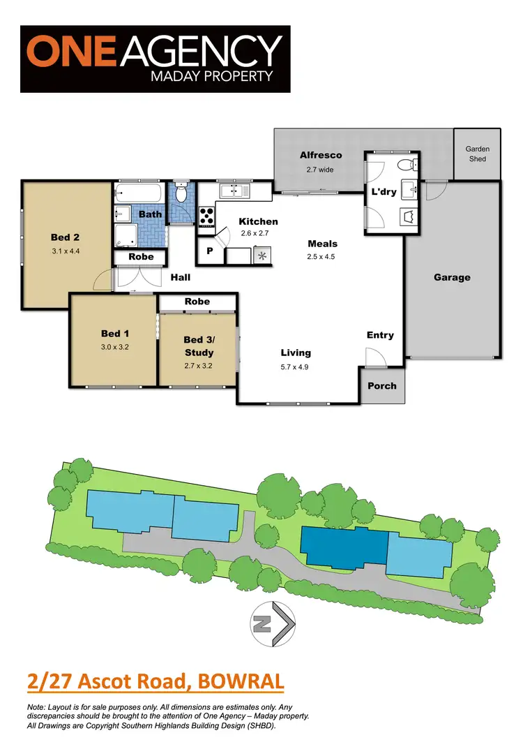 Floorplan of Homely villa listing, 2/27 Ascot Road, Bowral NSW 2576