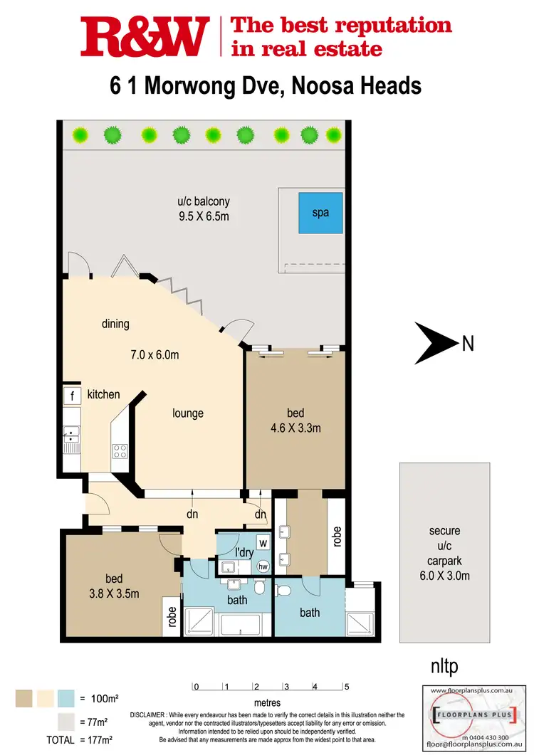 Floorplan of Homely apartment listing, 6/1 Morwong Drive, Noosa Heads QLD 4567