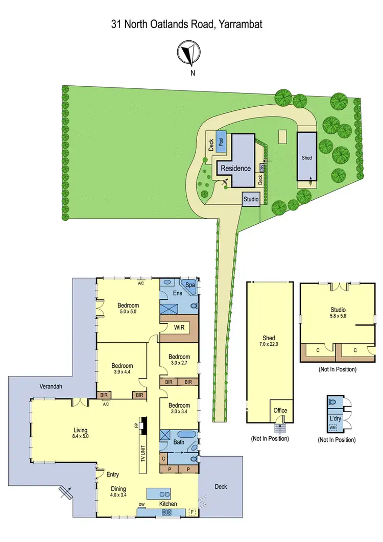 Floorplan of Homely house listing, 31 North Oatlands Road, Yarrambat VIC 3091