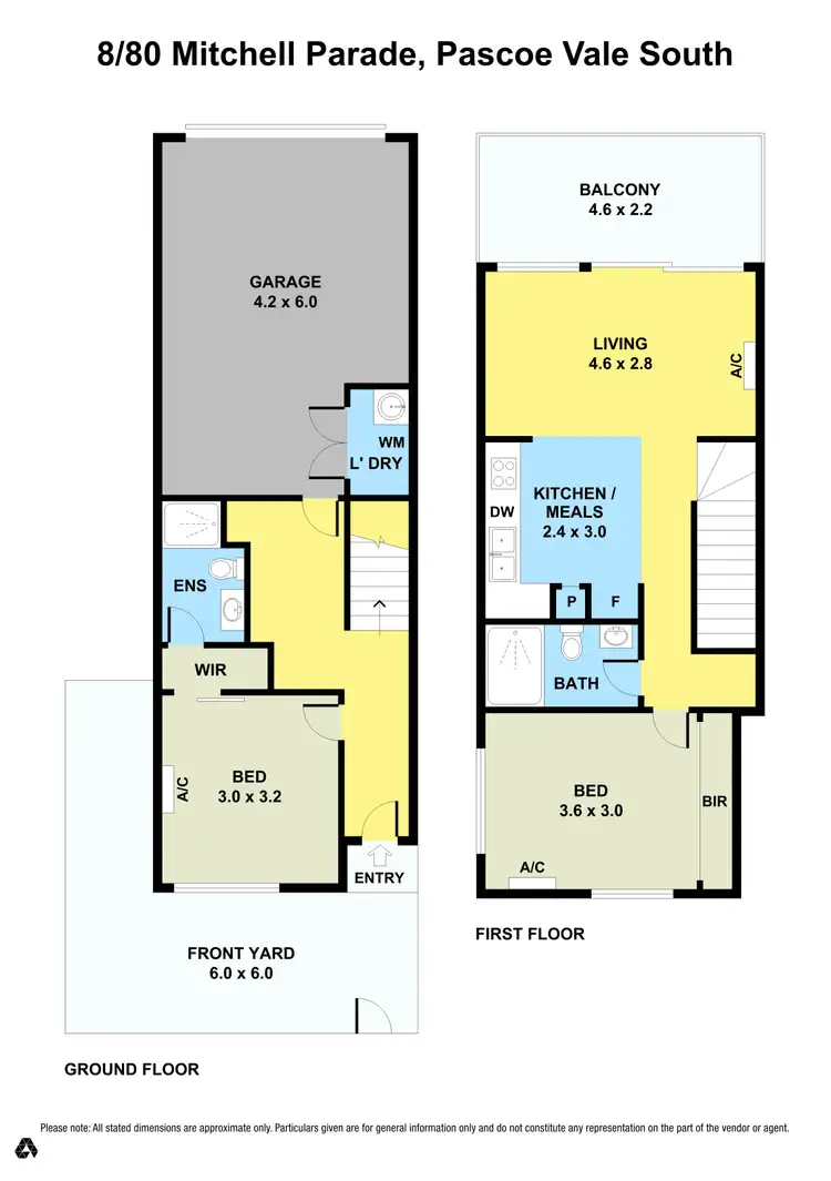 Floorplan of Homely townhouse listing, 8/80 Mitchell Parade, Pascoe Vale South VIC 3044