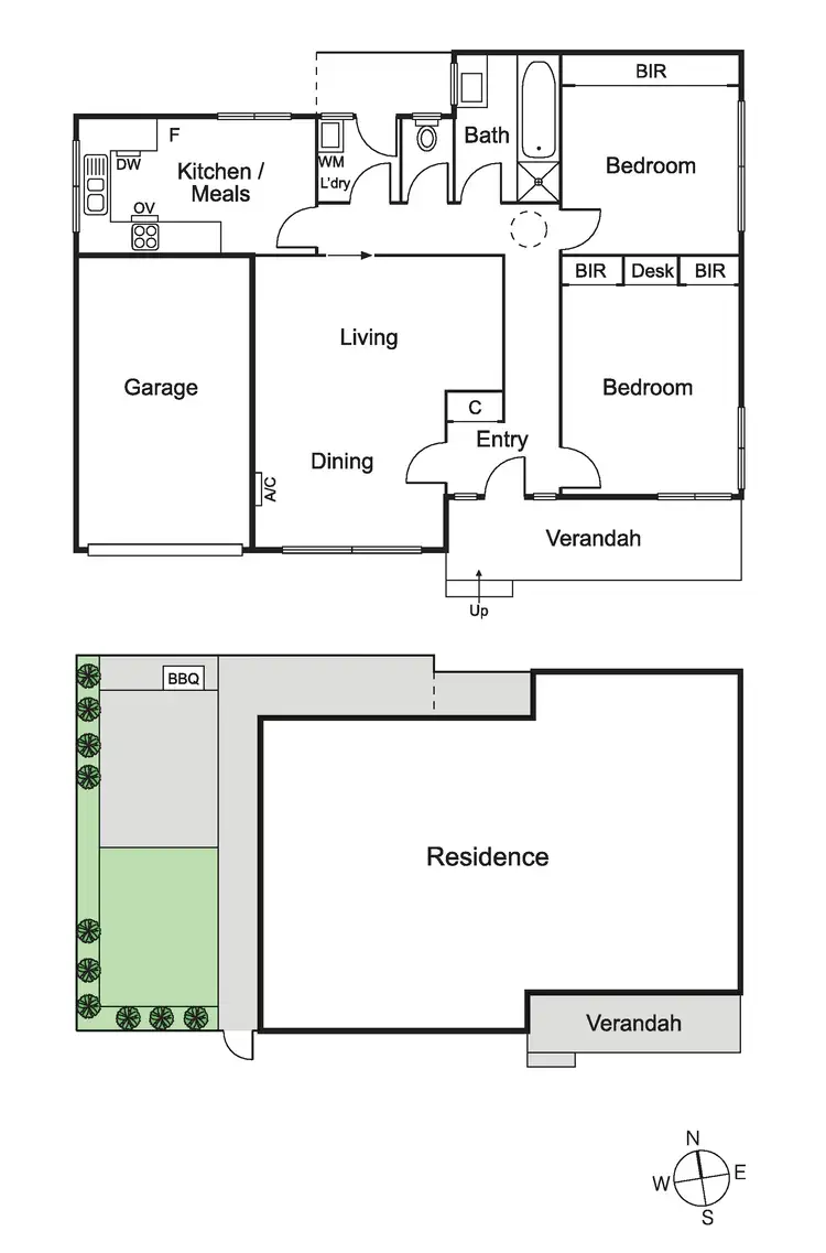 Floorplan of Homely unit listing, 1/5 Mackay Avenue, Glen Huntly VIC 3163