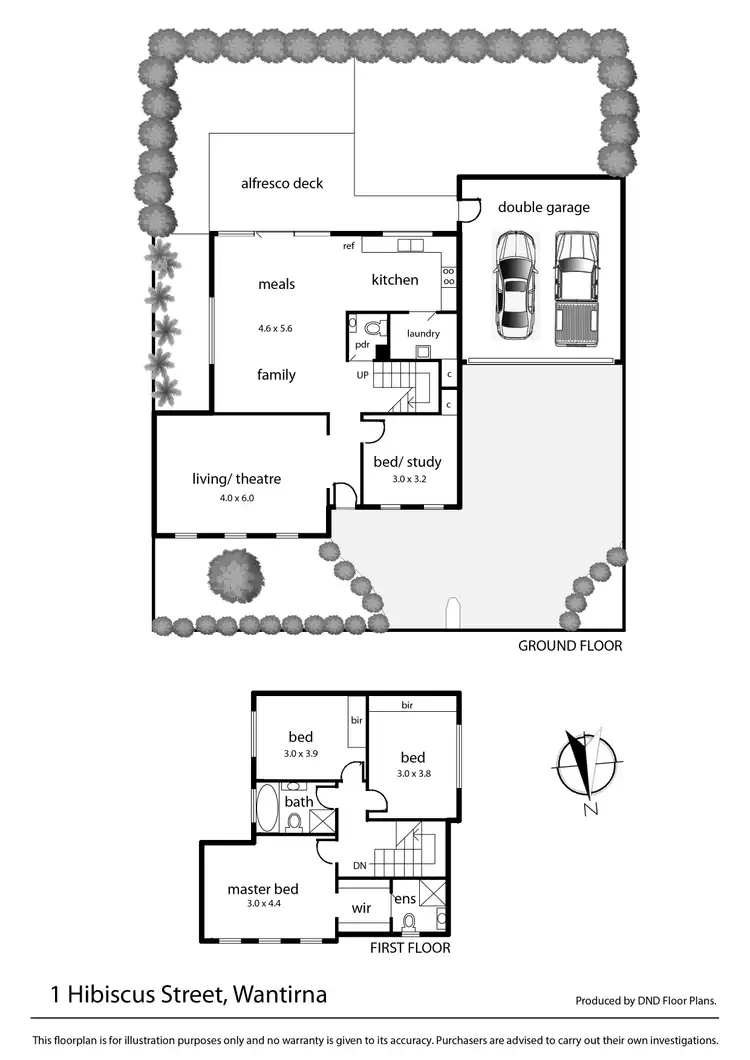 Floorplan of Homely house listing, 1 Hibiscus Street, Wantirna VIC 3152