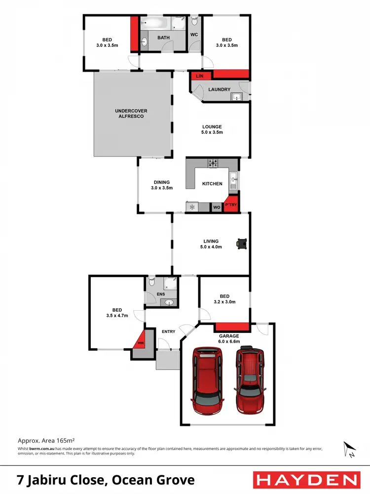 Floorplan of Homely house listing, 7 Jabiru Close, Ocean Grove VIC 3226