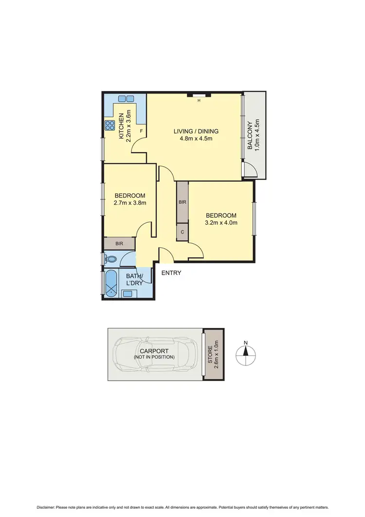 Floorplan of Homely apartment listing, 2/4A Gordon Grove, South Yarra VIC 3141