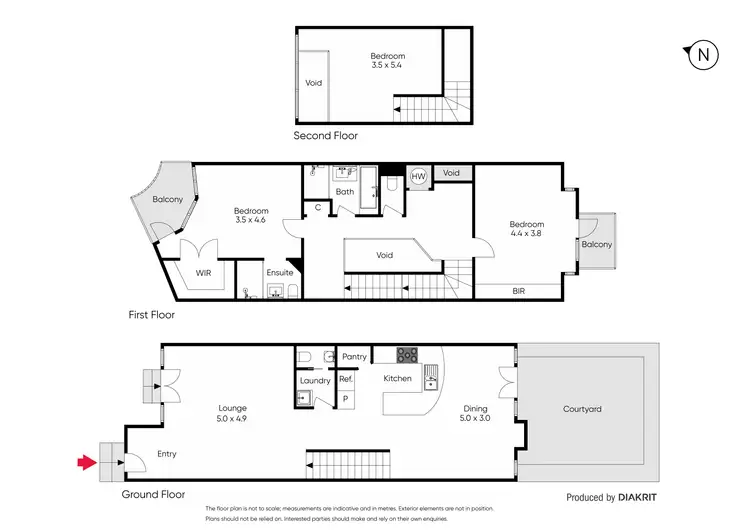 Floorplan of Homely townhouse listing, 51 Havelock Street, St Kilda VIC 3182