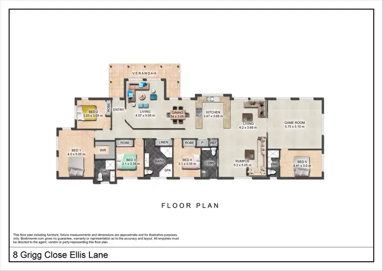 Floorplan of Homely house listing, 8 Grigg Close, Ellis Lane NSW 2570