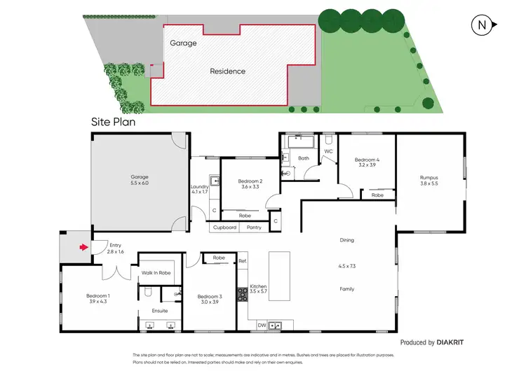 Floorplan of Homely house listing, 46 Rosemore Road, Rosebud VIC 3939