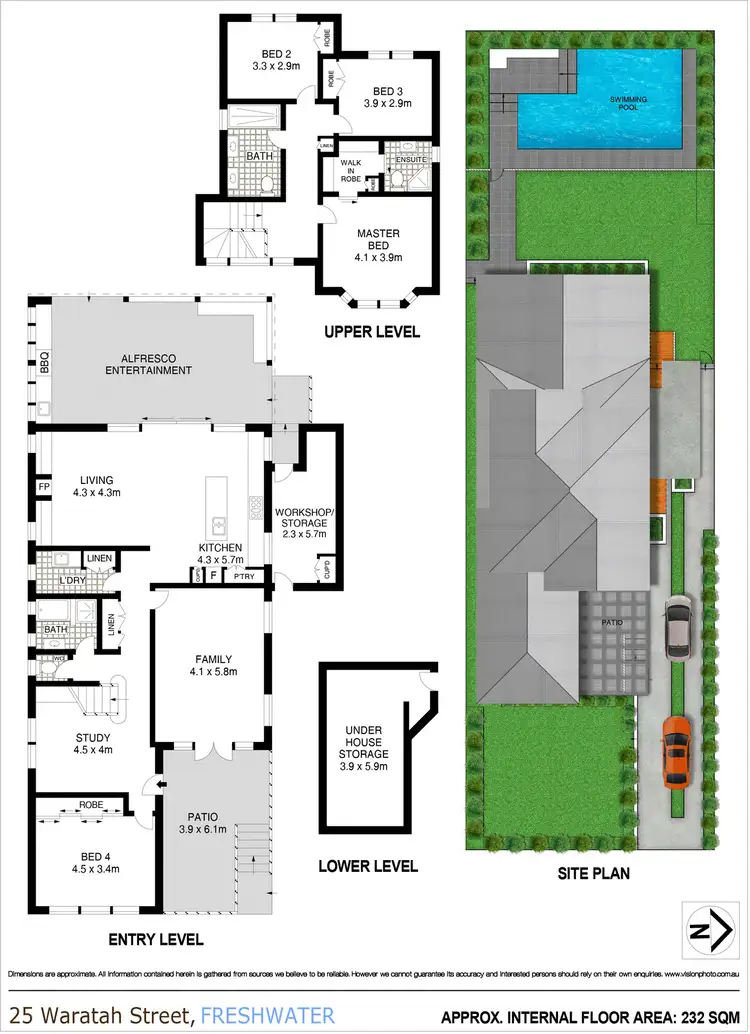 Floorplan of Homely house listing, 25 Waratah Street, Freshwater NSW 2096