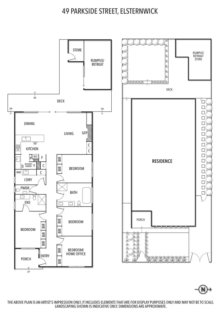 Floorplan of Homely house listing, 49 Parkside Street, Elsternwick VIC 3185