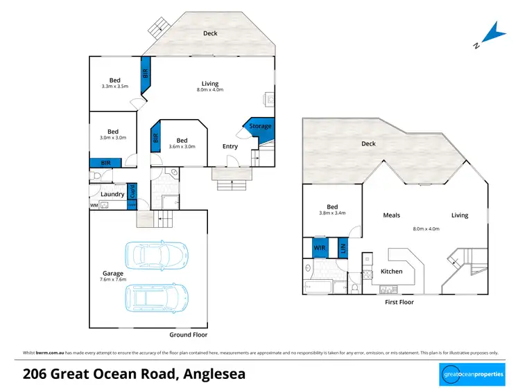 Floorplan of Homely house listing, 206 Great Ocean Road, Anglesea VIC 3230