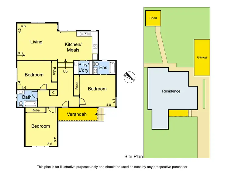 Floorplan of Homely house listing, 10 Joyce Avenue, Greensborough VIC 3088