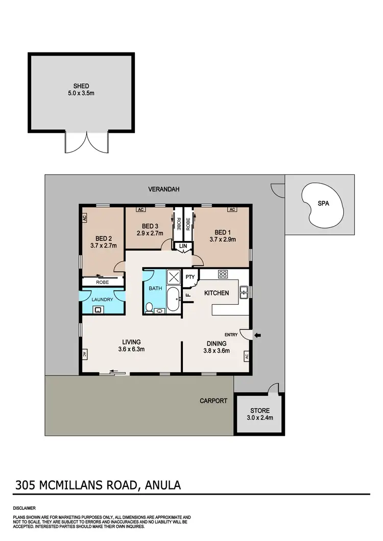 Floorplan of Homely house listing, 305 McMillans Road, Anula NT 812