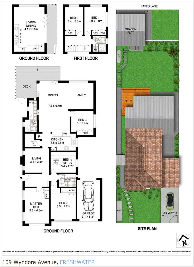 Floorplan of Homely house listing, 109 Wyndora Avenue, Freshwater NSW 2096