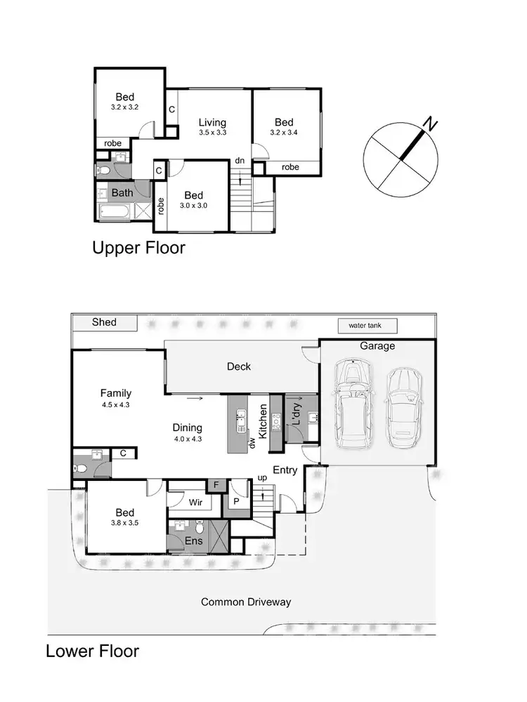 Floorplan of Homely townhouse listing, 2/18 MacDonald Grove, Mornington VIC 3931