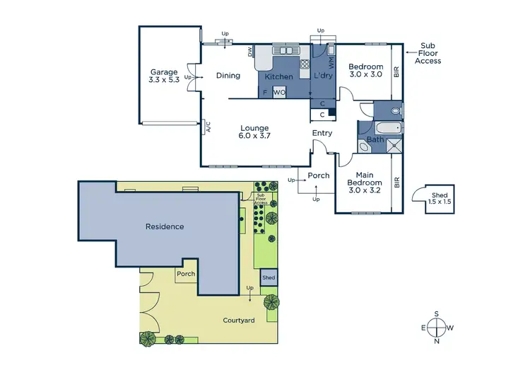 Floorplan of Homely unit listing, 2/18 Barter Crescent, Forest Hill VIC 3131