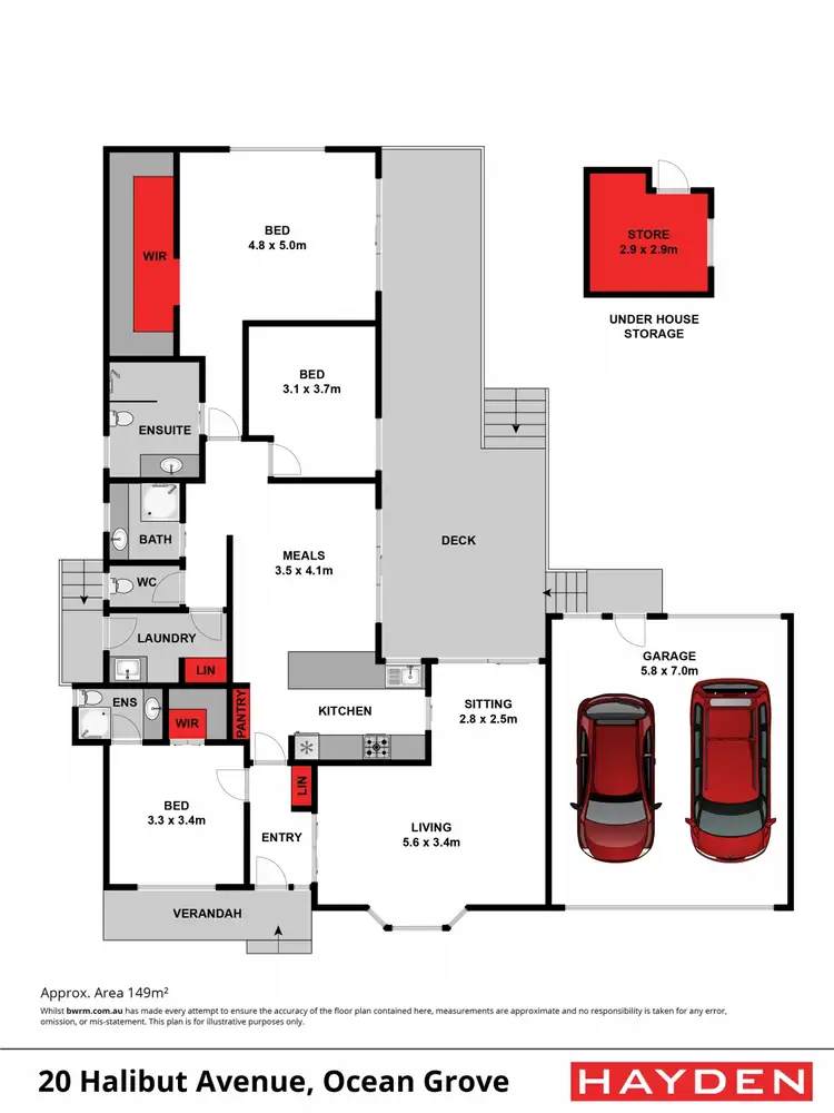 Floorplan of Homely house listing, 20 Halibut Avenue, Ocean Grove VIC 3226