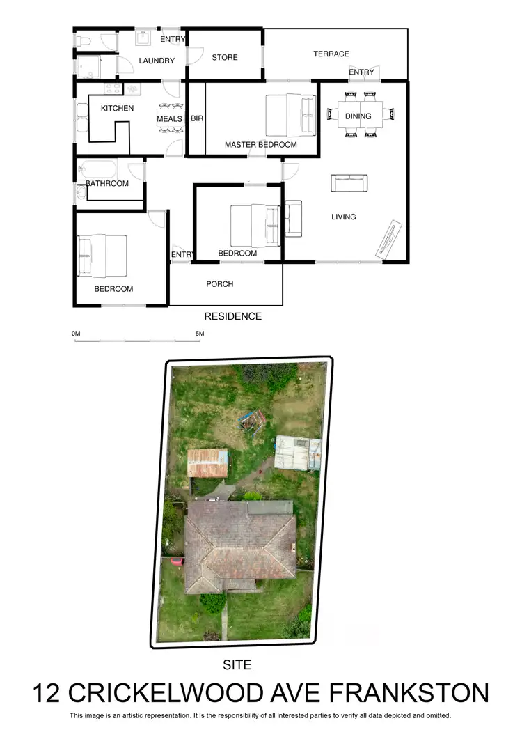 Floorplan of Homely house listing, 12 Cricklewood Avenue, Frankston VIC 3199
