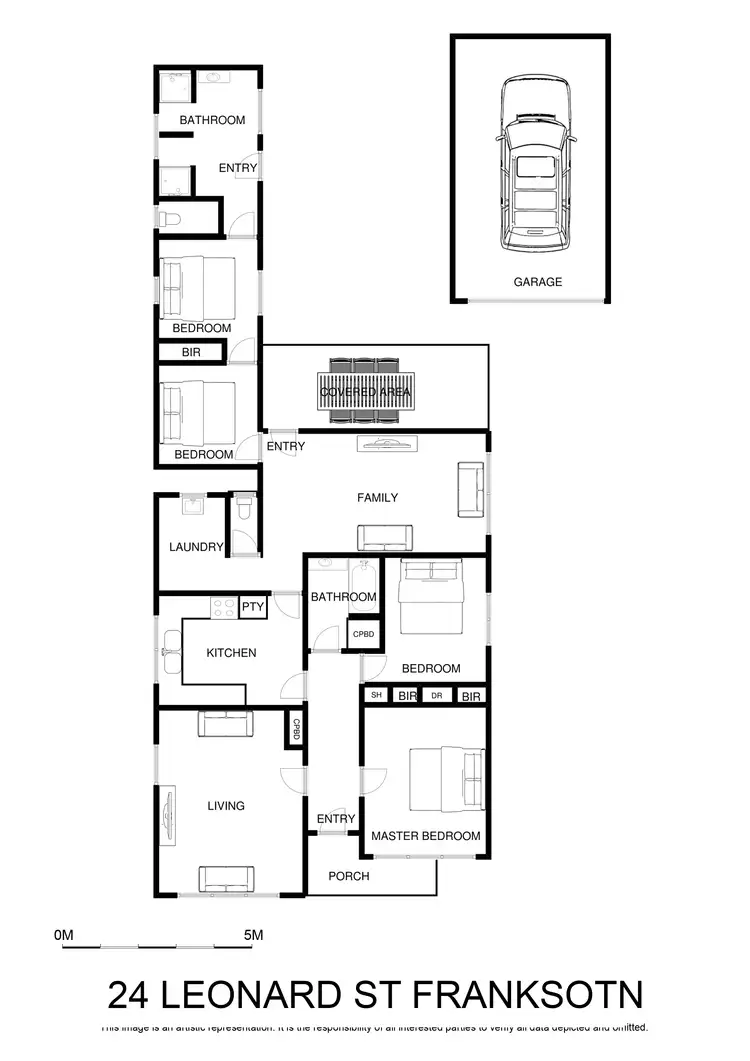 Floorplan of Homely house listing, 24 Leonard Street, Frankston VIC 3199