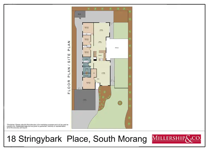 Floorplan of Homely house listing, 18 Stringybark Place, South Morang VIC 3752