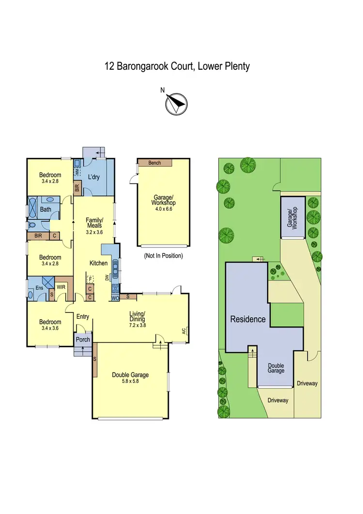 Floorplan of Homely house listing, 12 Barongarook Court, Lower Plenty VIC 3093