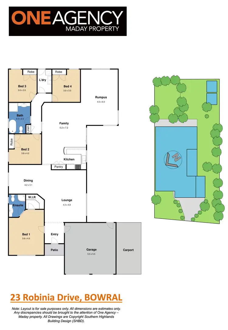 Floorplan of Homely house listing, 23 Robinia Drive, Bowral NSW 2576