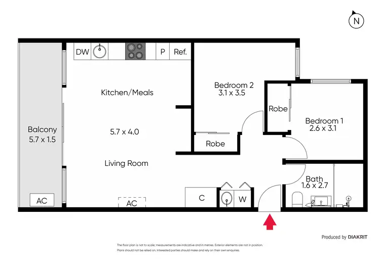 Floorplan of Homely apartment listing, 606/1 High Street, Preston VIC 3072