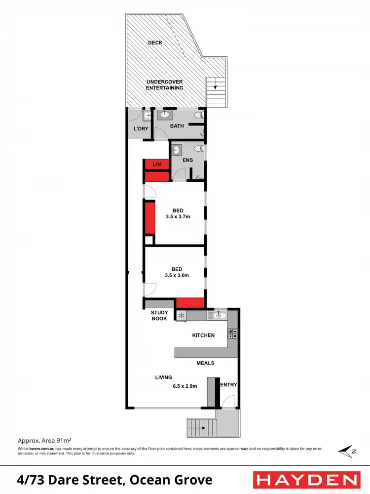 Floorplan of Homely house listing, 4/73 Dare Street, Ocean Grove VIC 3226
