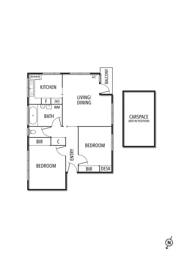 Floorplan of Homely apartment listing, 5/36 Burns Street, Elwood VIC 3184
