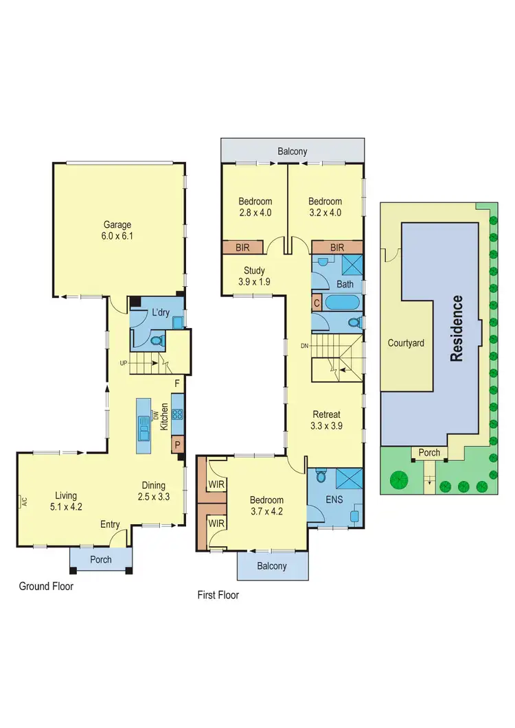 Floorplan of Homely townhouse listing, 2 Maahu Amble, Mernda VIC 3754