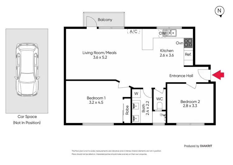 Floorplan of Homely apartment listing, 12/42 Alexandra Street, St Kilda East VIC 3183