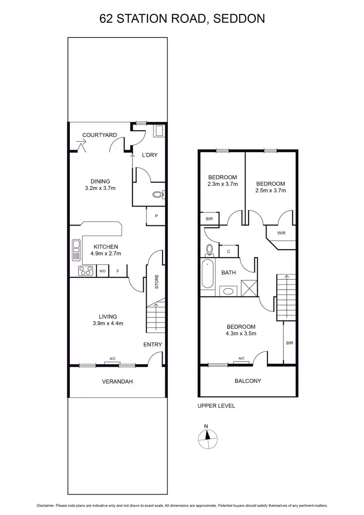 Floorplan of Homely house listing, 62 Station Road, Seddon VIC 3011
