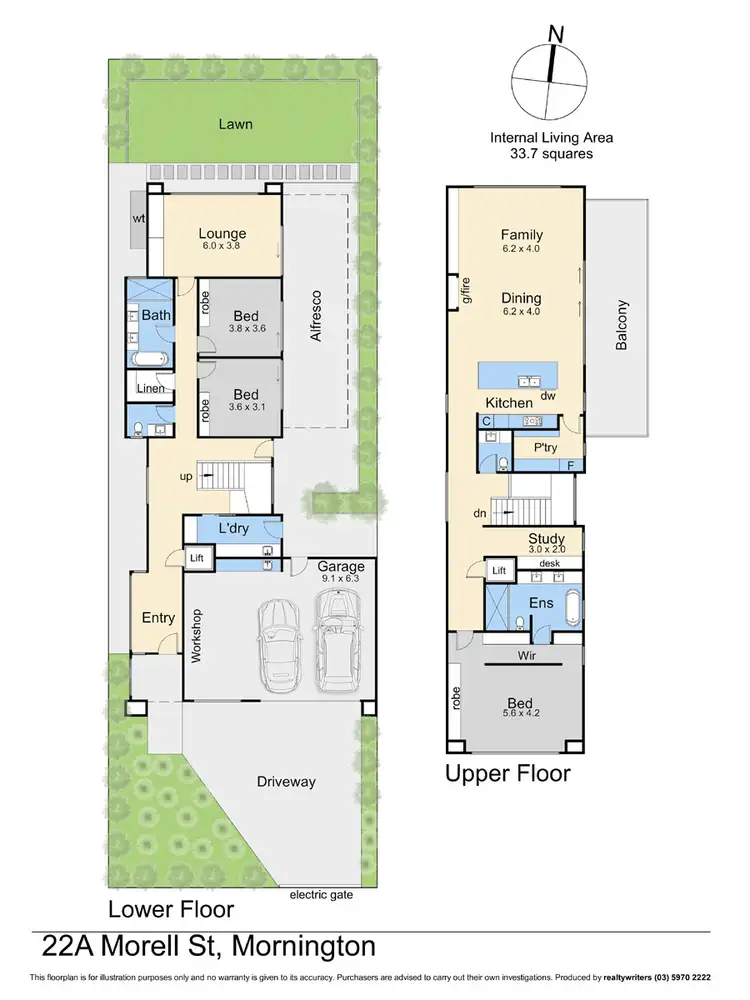 Floorplan of Homely house listing, 22A Morell Street, Mornington VIC 3931