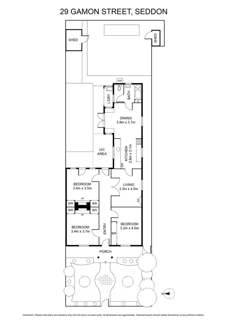 Floorplan of Homely house listing, 29 Gamon Street, Seddon VIC 3011