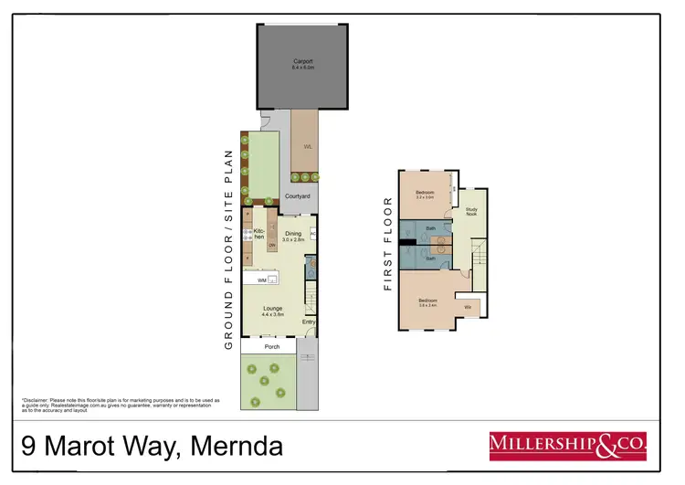 Floorplan of Homely townhouse listing, 9 Marot Way, Mernda VIC 3754