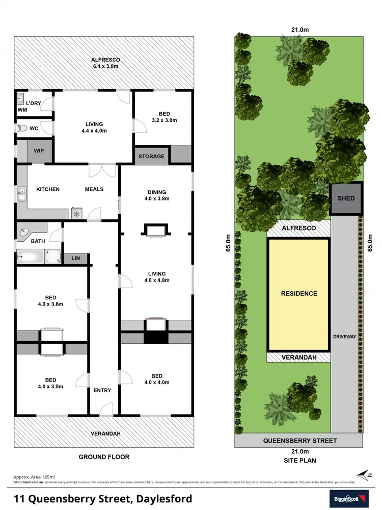 Floorplan of Homely house listing, 11 Queensberry Street, Daylesford VIC 3460