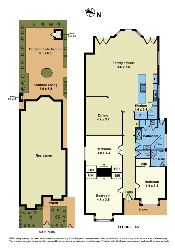 Floorplan of Homely house listing, 1 Oakbank Street, Newport VIC 3015