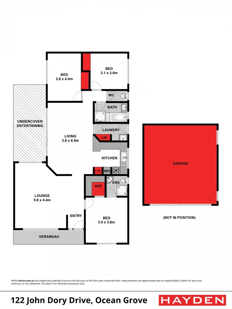 Floorplan of Homely house listing, 122 John Dory Drive, Ocean Grove VIC 3226