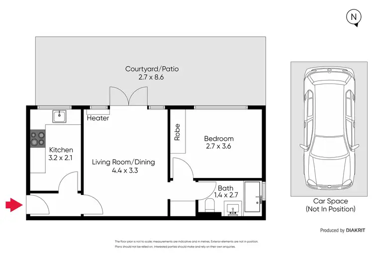 Floorplan of Homely apartment listing, 1/487 St Kilda Street, Elwood VIC 3184