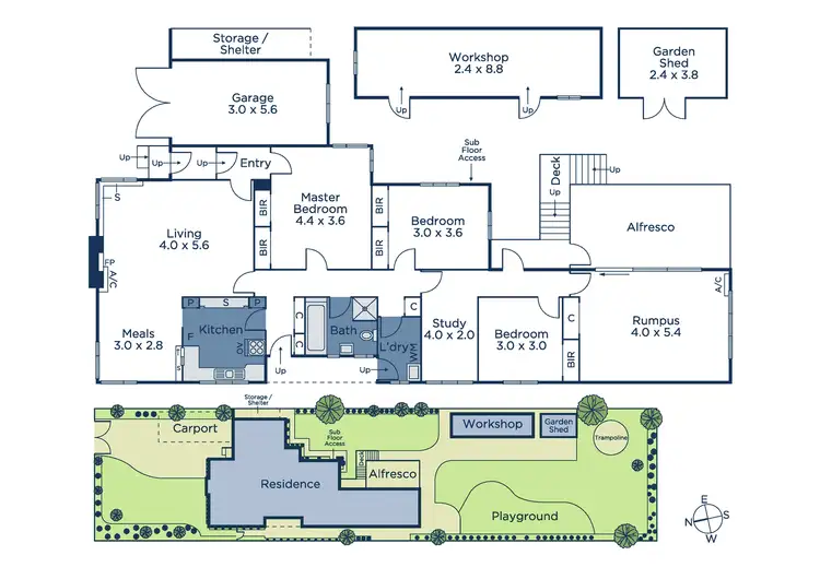 Floorplan of Homely house listing, 4 Melrose Street, Mont Albert North VIC 3129