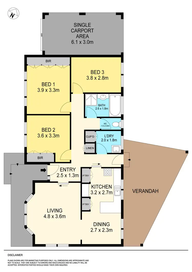 Floorplan of Homely house listing, 8 Harrow Street, Wendouree VIC 3355