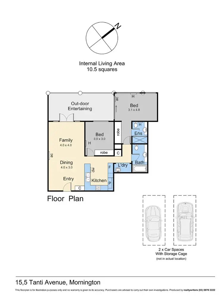 Floorplan of Homely house listing, 15/5 Tanti Avenue, Mornington VIC 3931