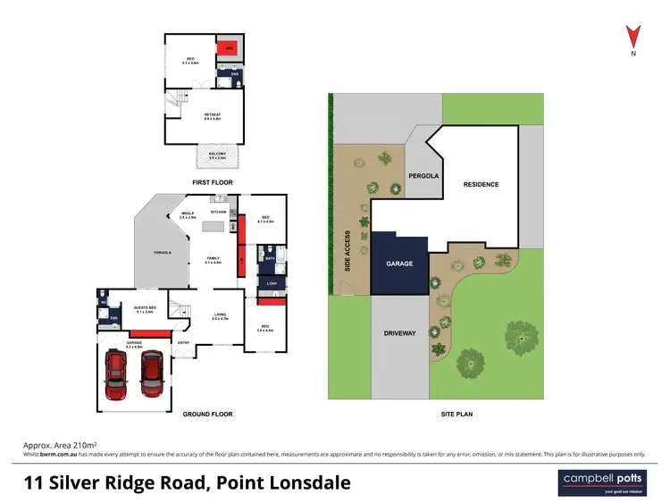 Floorplan of Homely house listing, 11 Silver Ridge Road, Point Lonsdale VIC 3225